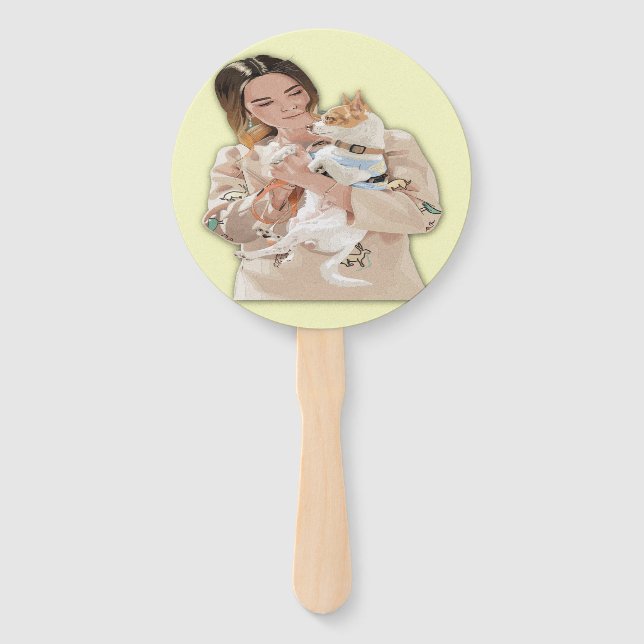 Add Photo Personalise Hand Fan (Front)