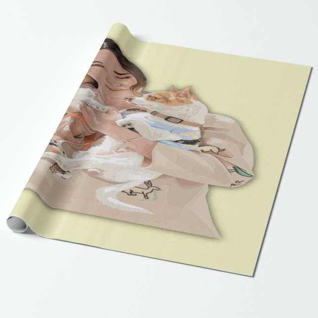 Add Photo Personalise Wrapping Paper (Unrolled)