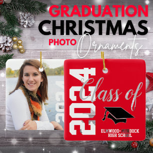 Add Photo Personalised Graduation Ceramic Ornament