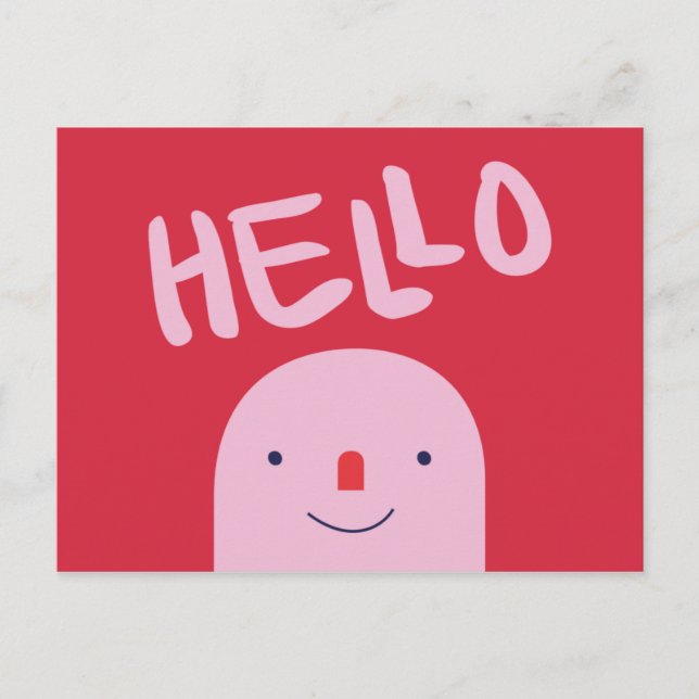 Add photo - Personalised Hello Connections Print Postcard (Front)