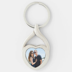 ADD PHOTO SWEETHEART HEART NECKLACE KEYCHAIN