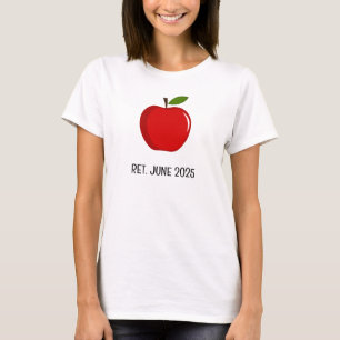 Add Photo Text Personalized Retired Teacher T-Shirt