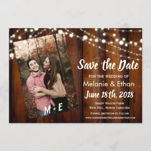 ADD PHOTO - Wedding Save The Date Invitation