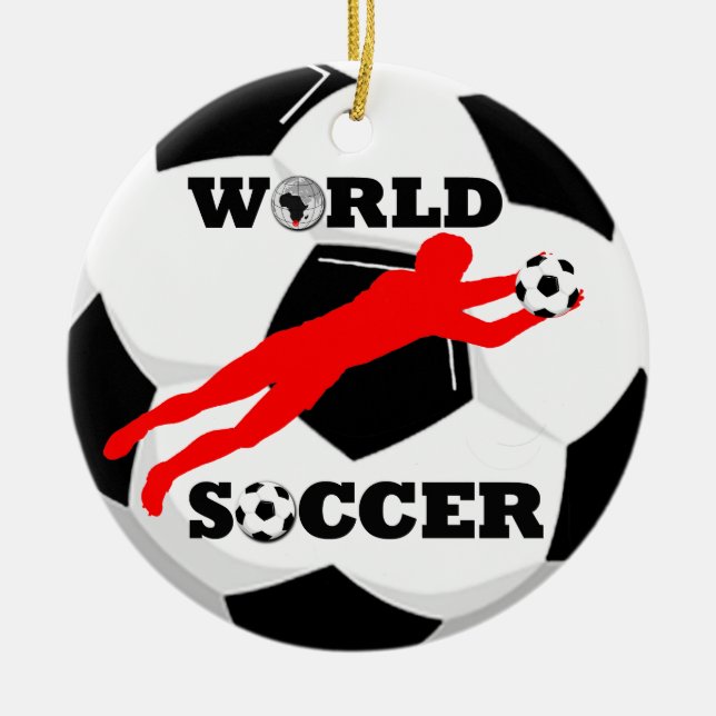 Add Photo World Soccer Ornament (Front)
