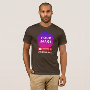 Add Photo Youtube Channel Name T-Shirt