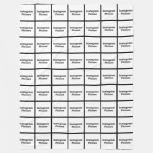 Add Photos or Instagram Customised Blank Fleece Blanket