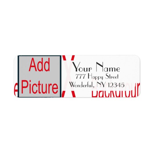 Add Picture Address Label Template