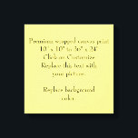 Add Picture or Artwork, Create It Your Way Canvas Print<br><div class="desc">Personalise it with your photo,  artwork,  or business logo when you replace the image with your own. Edit it using the Design Tool to resize or crop the image or add text. For questions or help,  send a message.</div>