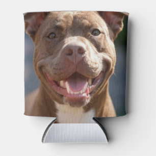 Add Pit Bull Photo Customise Can Cooler