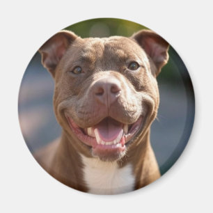 Add Pit Bull Photo Customise Magnet
