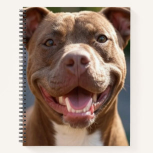 Add Pit Bull Photo Customise Notebook