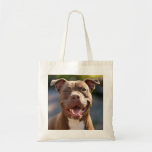 Add Pit Bull Photo Customise Tote Bag