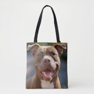 Add Pit Bull Photo Customise Tote Bag