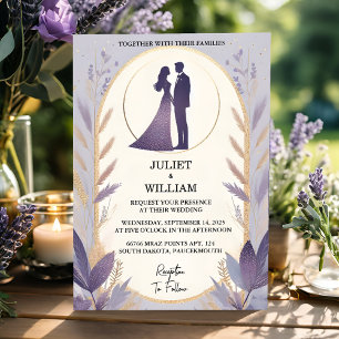 Add Plum Fall Spring Summer Lavender Sage Wedding Invitation