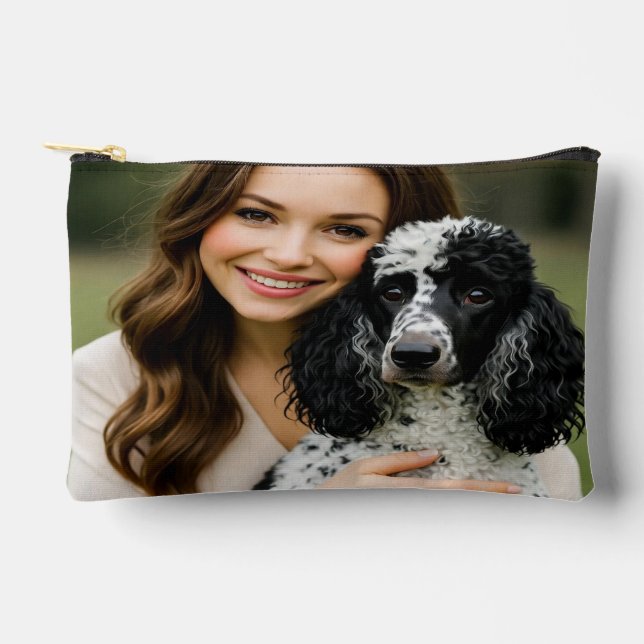 Add Poddle Photo Personalise Customise Accessory Pouch (Front)