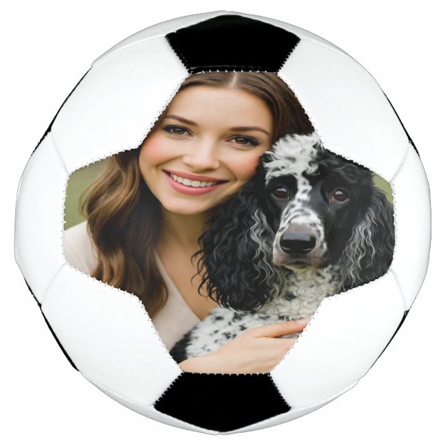 Add Poddle Photo Personalise Customise Football (Front)