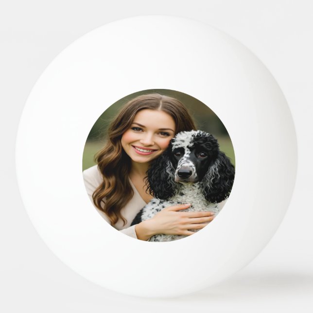 Add Poddle Photo Personalise Customise Ping Pong Ball (Front)