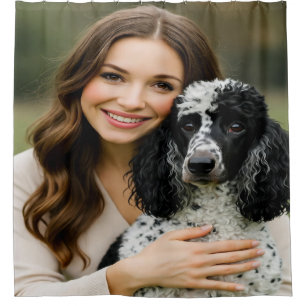 Add Poddle Photo Personalise Customise Shower Curtain