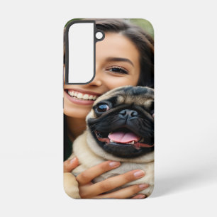 Add Pug Photo Personalize Customize Samsung Galaxy Case