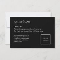 Add QR Code Art Show Display Placards
