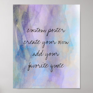 add quote for custom watercolor style wall art