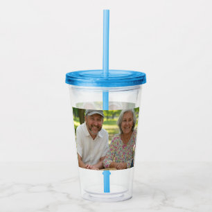 Add Retired Photo Customise Acrylic Tumbler
