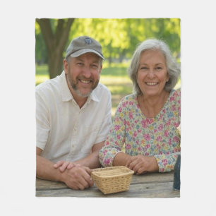 Add Retired Photo Customise Fleece Blanket