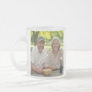 Add Retired Photo Customise Frosted Glass Coffee Mug