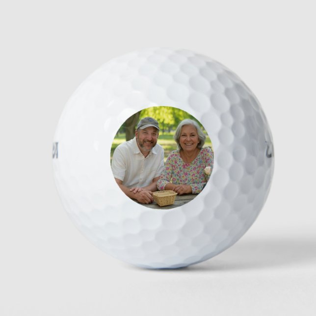 Add Retired Photo Customise Golf Balls (Front)