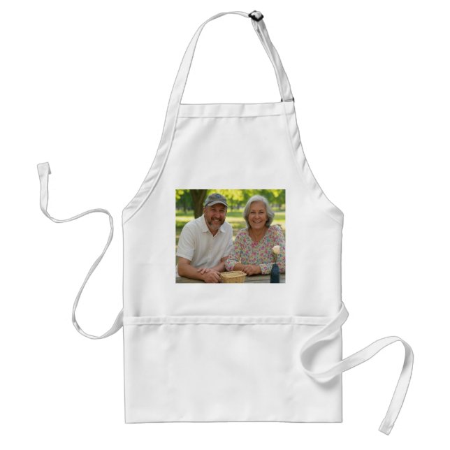Add Retired Photo Customise Standard Apron (Front)