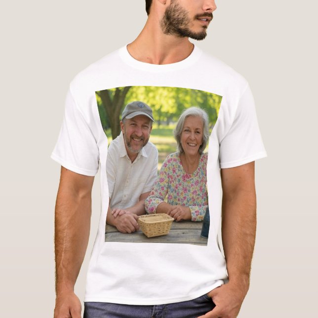 Add Retired Photo Customise T-Shirt (Front)