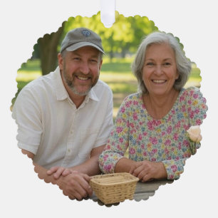 Add Retired Photo Customise Tree Decoration Card