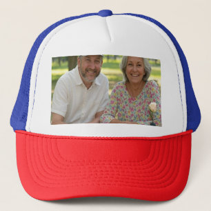 Add Retired Photo Customise Trucker Hat
