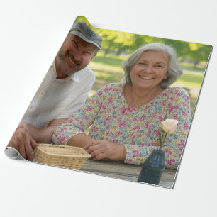 Add Retired Photo Customise Wrapping Paper