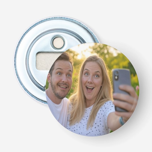 Add Selfie Customise Bottle Opener (Front)