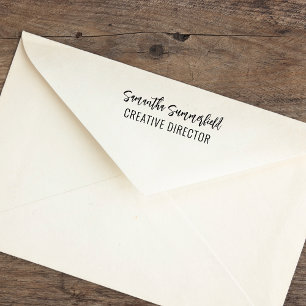 Add Signature and Business Job Title Self-inking Stamp