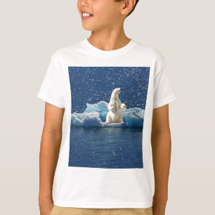 Add SLOGAN to Save Polar Bears Arctic Planet Ice T-Shirt