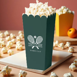 Add Sports Club Name Lawn Tennis Team Player Green Favour Box