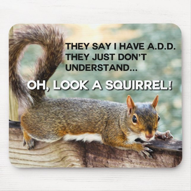 ADD Squirrel Photo Mouse Mat (Front)