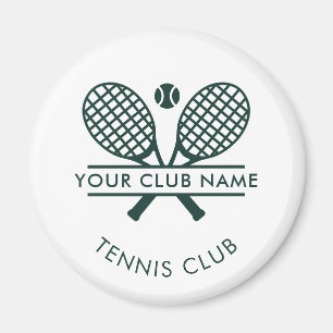 Add Tennis Club Name Team Players Custom Magnet