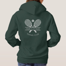 Add Tennis Club Name Team Players Swag Custom Hoodie