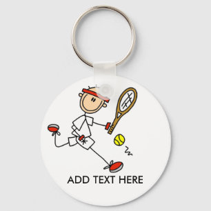 Add Text Customisable Tennis Keychain