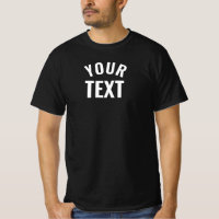 Add Text Modern Elegant Template Men's Black Value