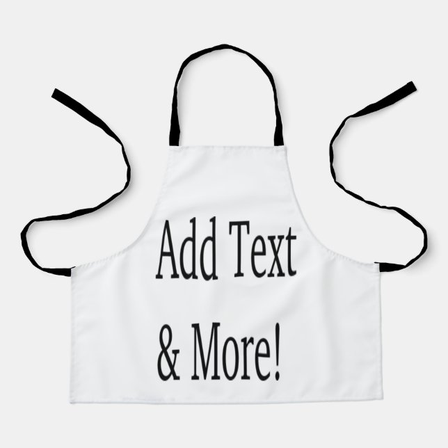 Add Text & More! Customise Your Own Personalised Apron (Front)