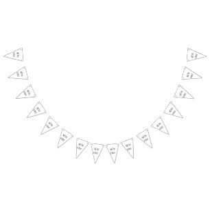 Add Text & More! Customise Your Own Personalised Bunting