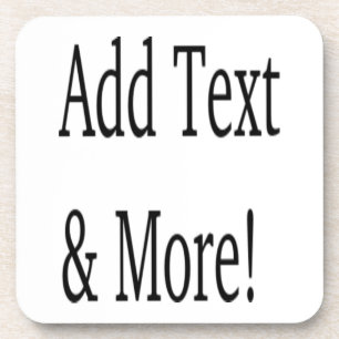 Add Text & More! Customise Your Own Personalised Coaster
