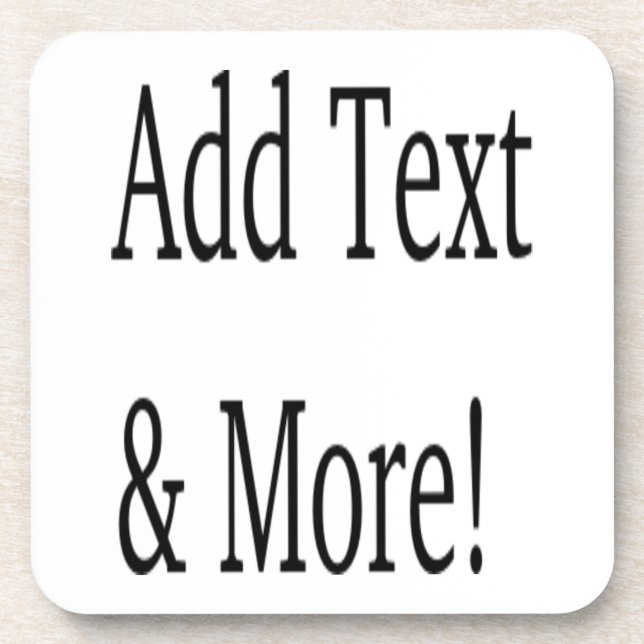 Add Text & More! Customise Your Own Personalised Coaster (Front)