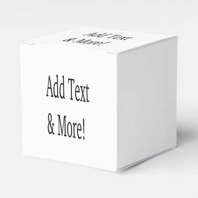 Add Text & More! Customise Your Own Personalised Favour Box (Front Side)