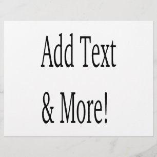 Add Text & More! Customise Your Own Personalised Flyer