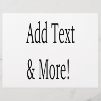 Add Text & More! Customise Your Own Personalised Flyer